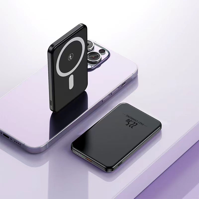 Metal magnetic power bank super fast charging 20000mAh mini compact portable mobile phone mobile power supply