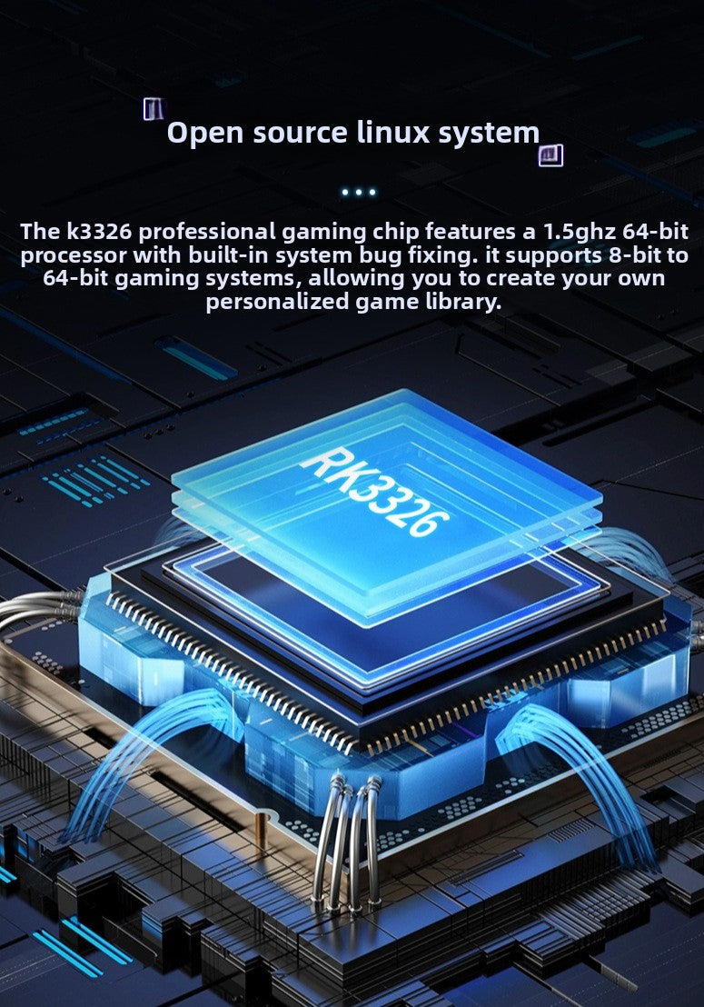 3.5" inch XF35H IPS HD WIFI Online match fight Linux Dual 3D joysticks RGB 4000mAh rechargable supporting 2.4G wireless Gamepad connected games Handheld  Player console