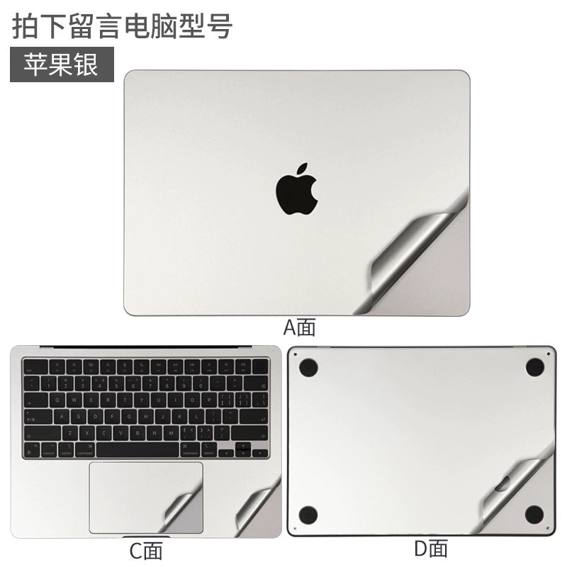 Apple MacBook Pro14/Air13/15 inch 16 inch M3 computer sticker 2023 body 15.3 transparent film A2941 silver gray midnight case protective film