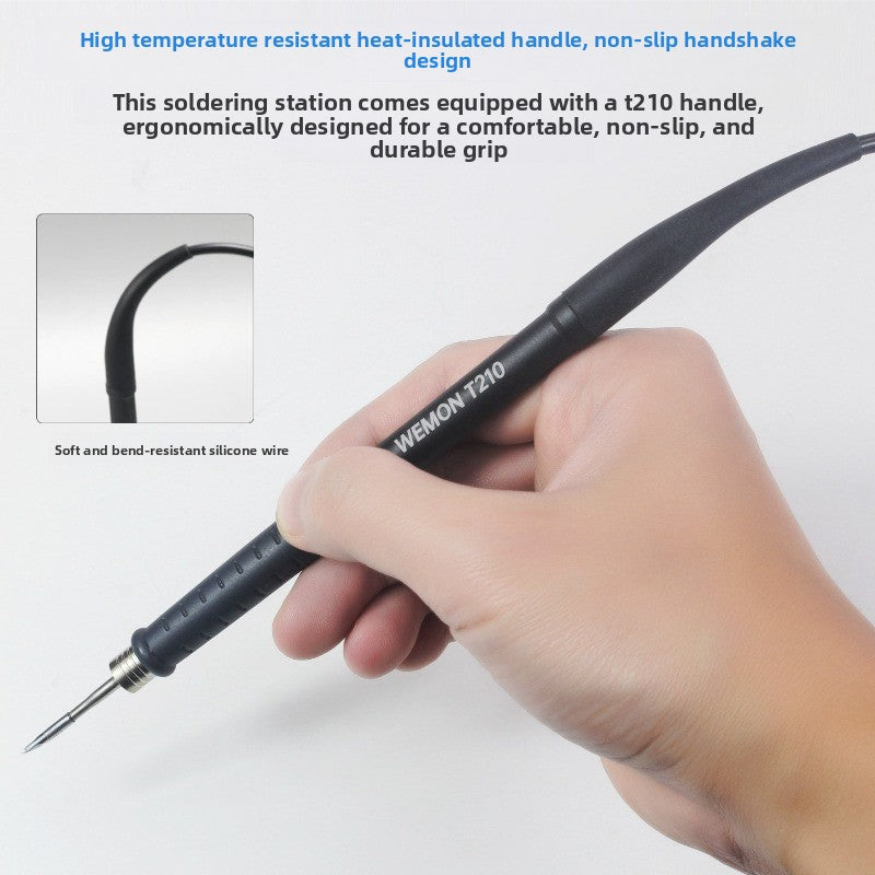 C210 welding table, mobile phone repair tools heat up 2 seconds automatic sleep electric soldering iron handle  high-power welding Soldering Iron Tip Reviving Paste repair tools