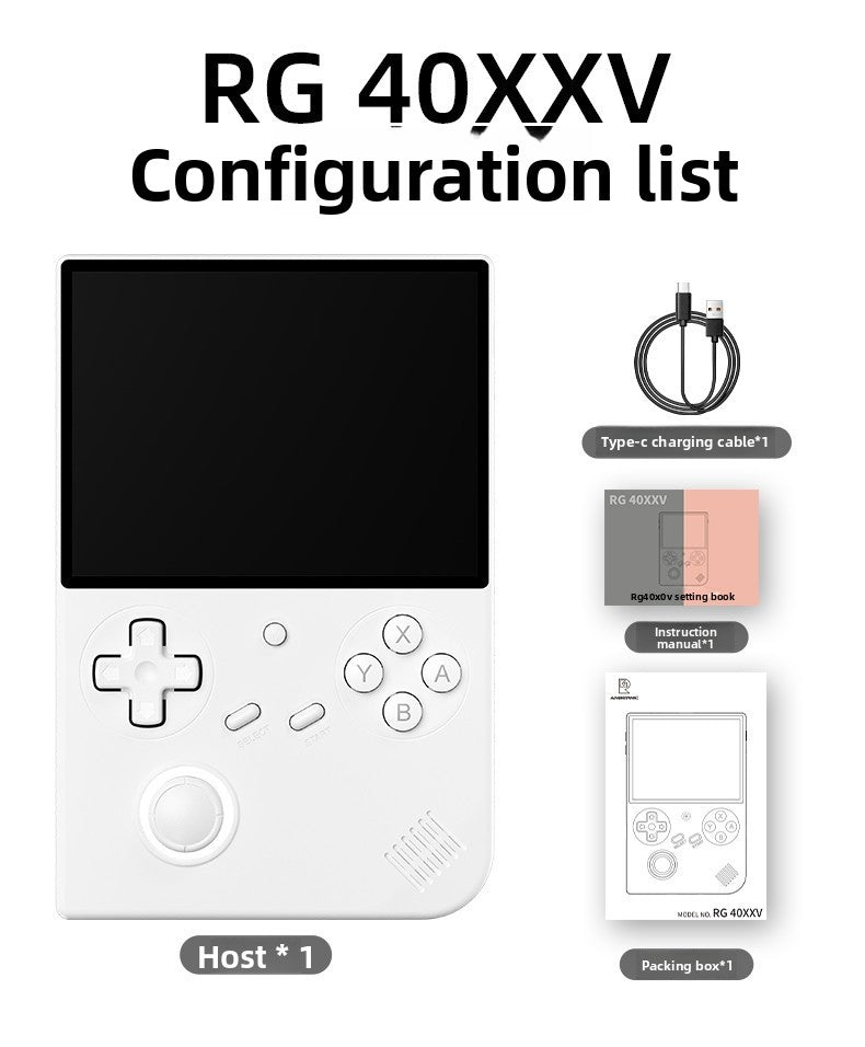 4" inch RG40XXV IPS HD RGB joystick 3200mAh rechargable Linux 64 Support screen projection games Handheld Game Player console ambient light retro portable handheld
