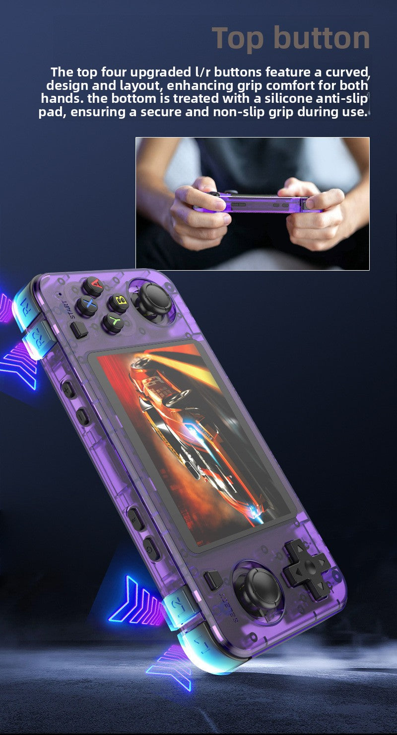3.5" inch R36H IPS HD Linux Dual joystick Dual TF 3000mAh rechargable gamepad Ultra-Thin games Handheld Game Player console