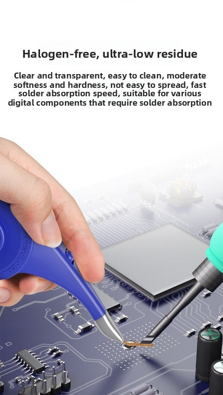 SR20 mobile phone electronic repair, tin suction wire, anti-scalding, low residue, tin removal tape, tin removal, tin suction tape, solder