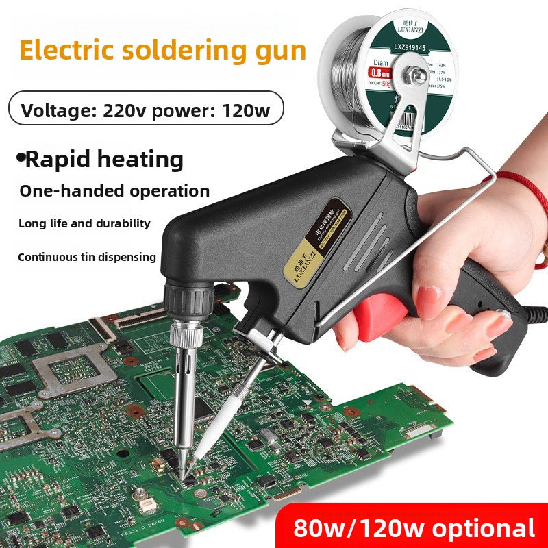 Electric soldering iron automatic tin repair welding household small high power solder gun machine manual 120W  Laptop Mobile Phone Repair tools