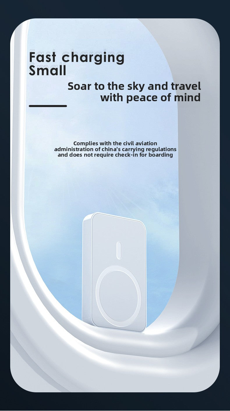 Magnetic wireless power bank 10000 mAh ultra-thin portable mobile power supply