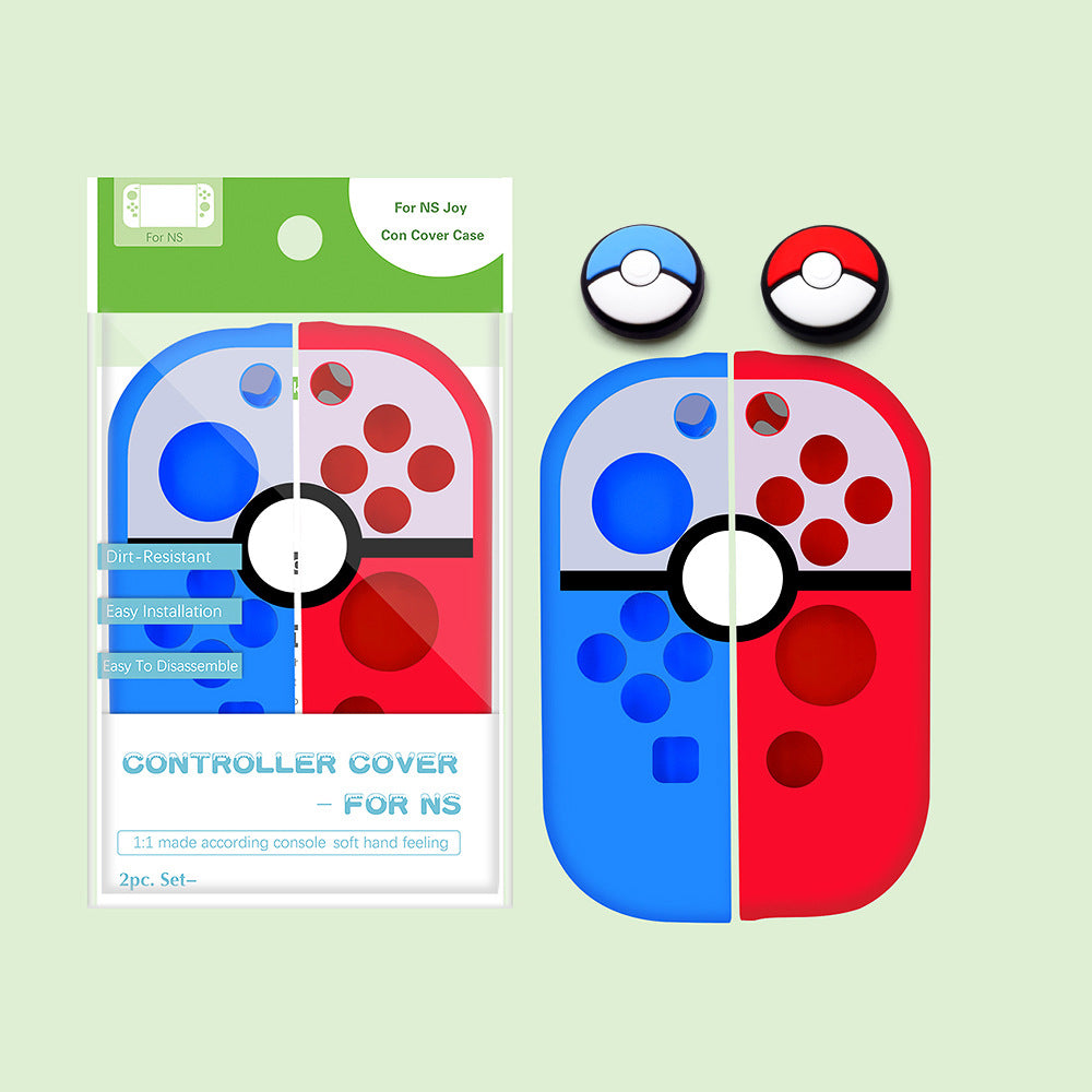 Switch joycon silicone cover for Nintendo switch cartoon silicone protective cover button cap set
