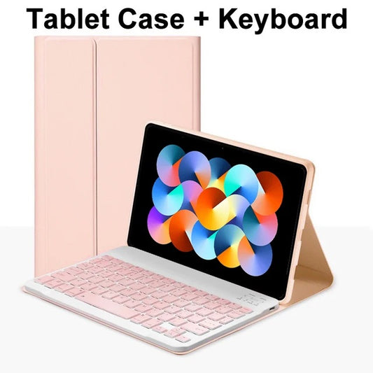 Suitable for 2024 Redmi pad SE 8.7 inch tablet case, Redmi 8.7 Bluetooth keyboard case protective Accessories