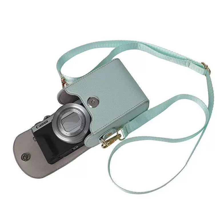Card machine digital camera bag for Canon Sony Nikon Samsung Panasonic Fuji Olympus leather case Digital camera accessories