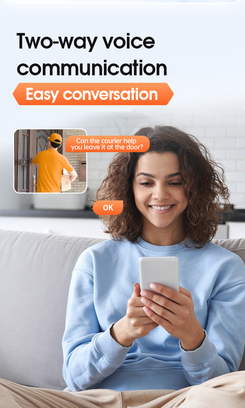 One Camera dual screen surveillance camera mobile phone remote night vision 3D positioning intelligent WiFi home monitor