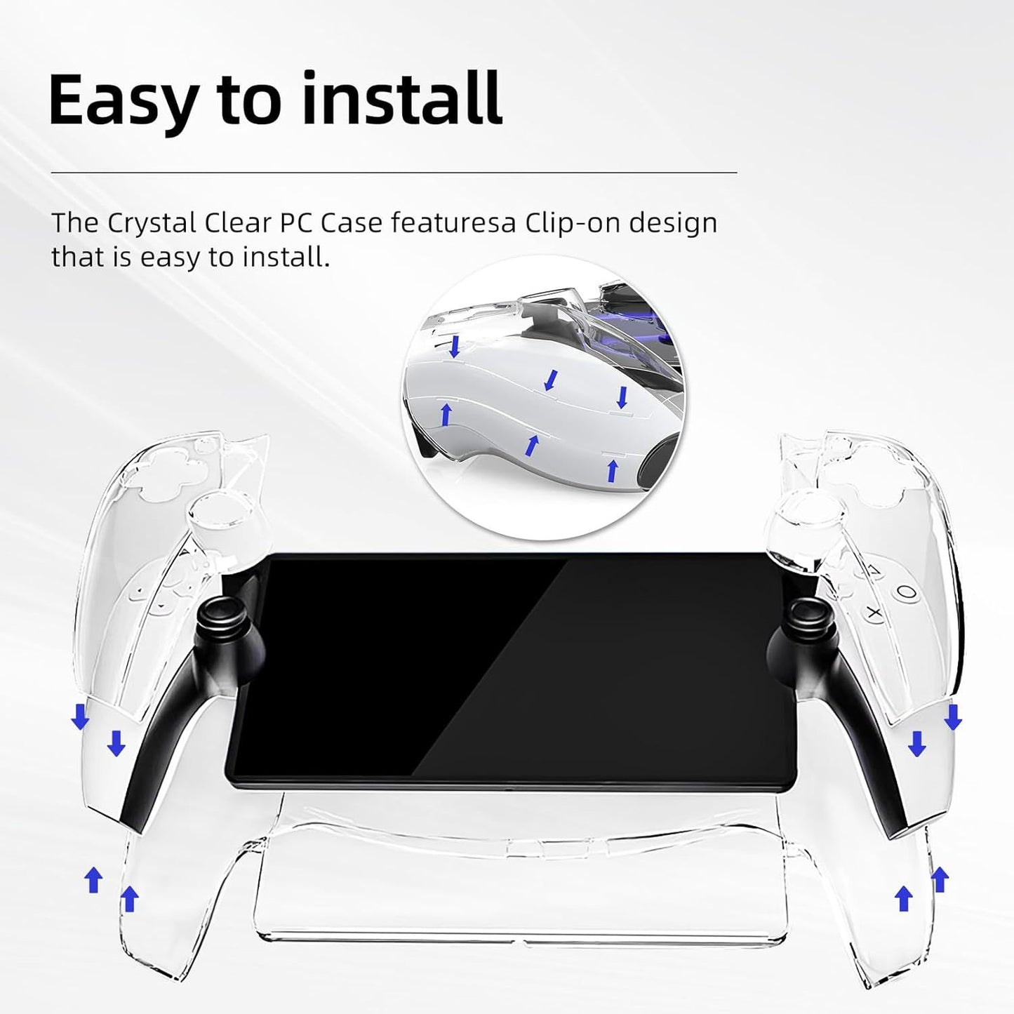 For PlayStation Portal Remote Play Crystal Case PS5 Streaming Handheld PC Case