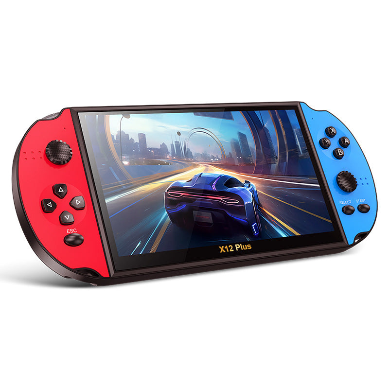 7.1" inch X12PLUS IPS HD Linux Dual Models 3000mAh rechargable 2.4G wireless gamepad games Handheld Game Player console Mini arcade 8 big emulator retro PSP handheld FC GBA