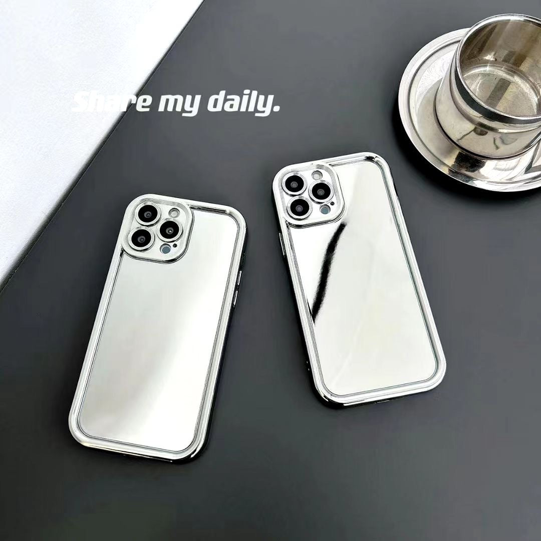 Accessories New 12 Silver Plating 11 Angel Eye Makeup Mirror 13 Mirror 15Pro Applicable to Apple 15promax Trend