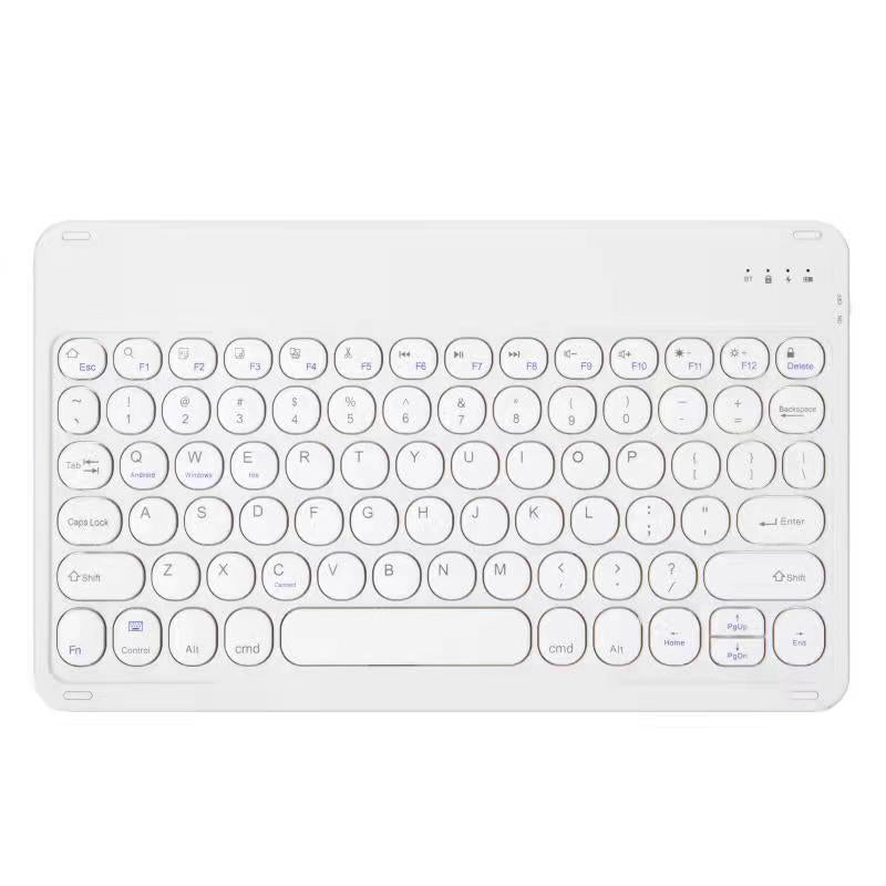 For iPad Samsung Huawei Xiaomi Lenovo Google TCL Tablet Wireless Bluetooth Keyboard 10 Inch Round Cap protective Accessories