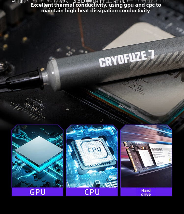 Coolermaster thermal paste CF14 silicone grease, notebook thermal paste heat dissipation glue, graphics card cpu silicone nano, beyond silver repair tools