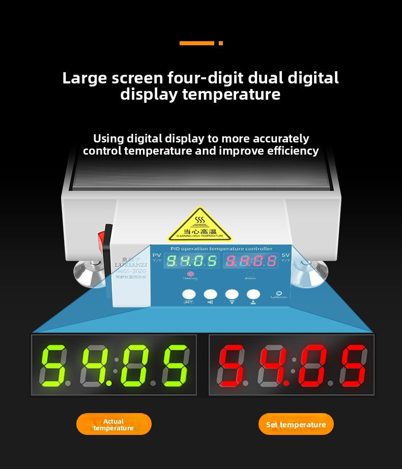 Constant temperature heating station, mobile phone repair, screen removal, LED lamp bead removal and soldering station, heating plate welding BGA preheating station