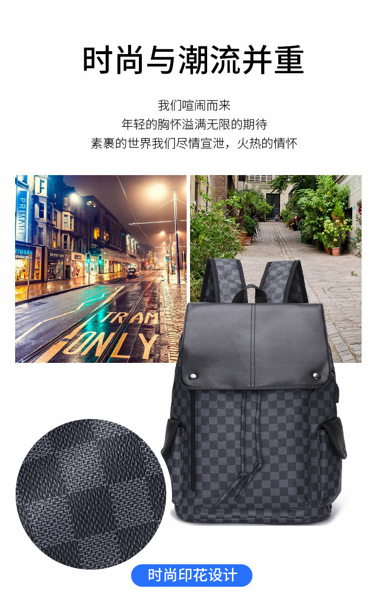 laptop bag Backpack men's backpack retro travel bag Luxury fashion  all-in-one large capacity original computer bag 电脑包