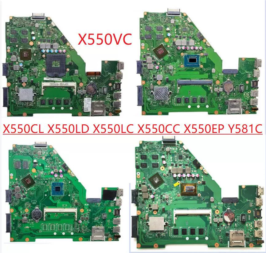 (Shipping fee not include) ASUS  X550V DX991C Y581C X550C F550L W508L Y582L Y581L  motherboard