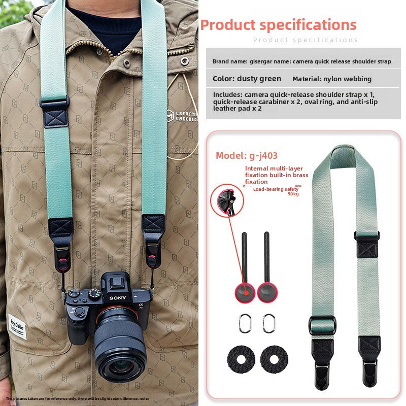 Camera Quick Release Strap for Canon Sony Fuji XM5 R10 Z30 Convenient Quick Release Shoulder Strap Compatible with pd  Digital camera accessories