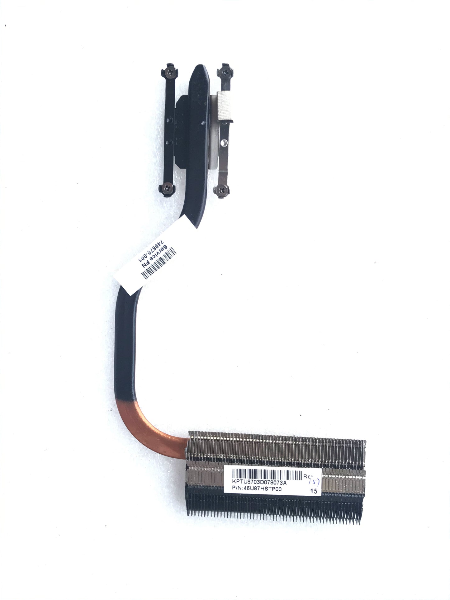 For HP 15-F 749670-001 46U87HSTTP00  Heatsink  Cooling Copper Tube  Fan HP 736278-001 fan