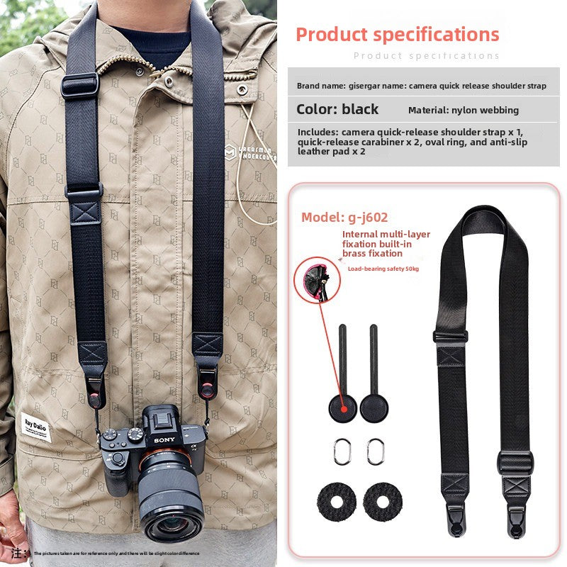 Camera Quick Release Strap for Canon Sony Fuji XM5 R10 Z30 Convenient Quick Release Shoulder Strap Compatible with pd  Digital camera accessories