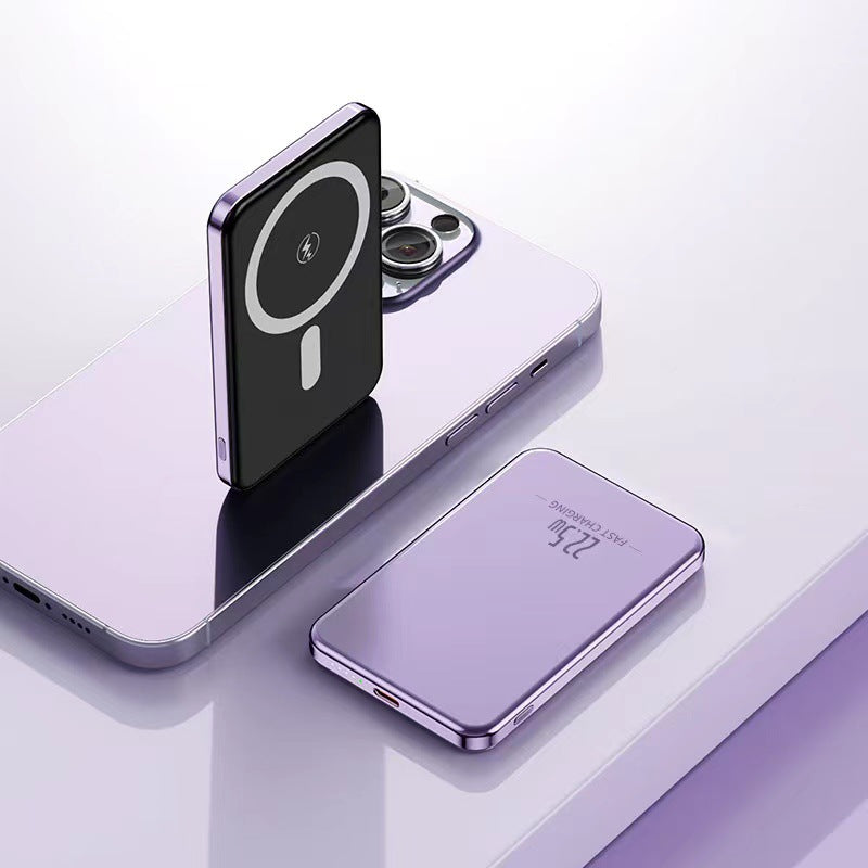 Metal magnetic power bank super fast charging 20000mAh mini compact portable mobile phone mobile power supply