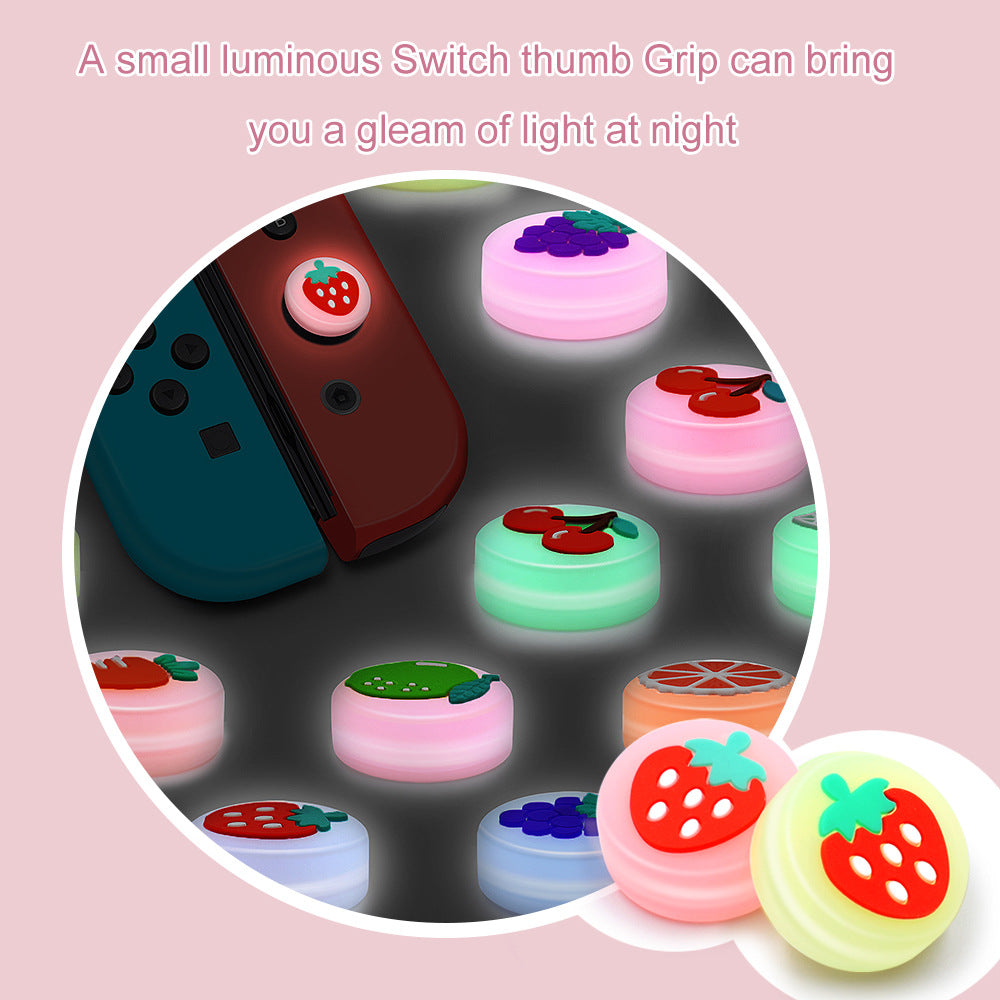 Suitable for Nintendo switch handle rocker button cap switch handle rocker silicone cap luminous cap
