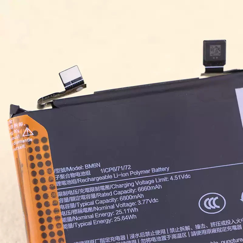 Xiaomi 17 Ultra mobile phone battery BM6N 6800mAh Xiaomi phone repair parts