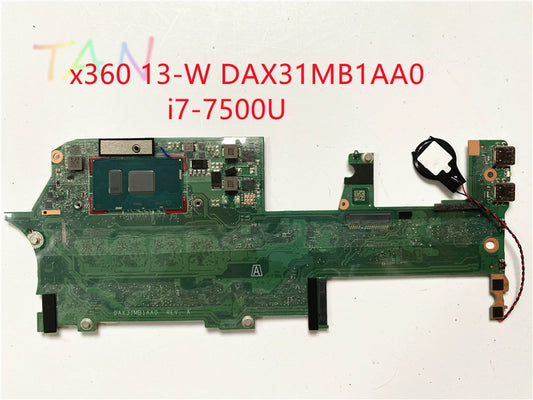 (Shipping fee not include)HP/ for惠普   motherboard  system board x360 13-W DAX31MB1AA0 DA0X31MBAF0 I7 7500U