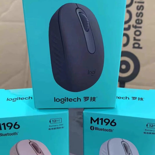 Boxed genuine, Logitech M196 wireless Bluetooth mouse black/white/pink, joint guarantee for 1 year