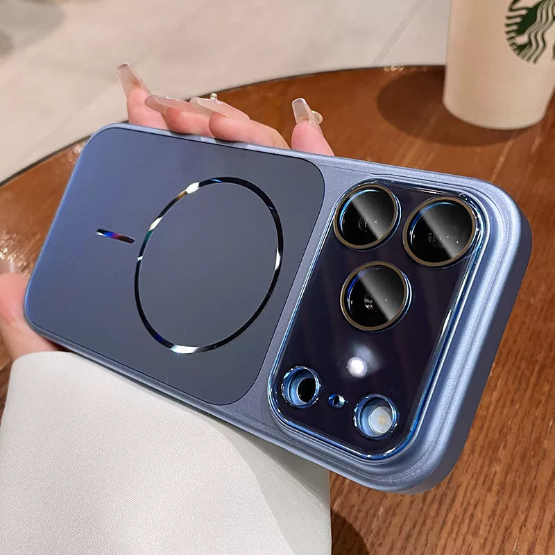Streamer magnetic suction For iPhone 18promax mobile phone case New iPhone17 new color matte texture Strong magnetic adsorption 16pro with lens film All-inclusive 15 men's and women's cases Phone Accessories