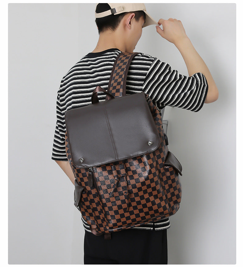 laptop bag Backpack men's backpack retro travel bag Luxury fashion  all-in-one large capacity original computer bag 电脑包