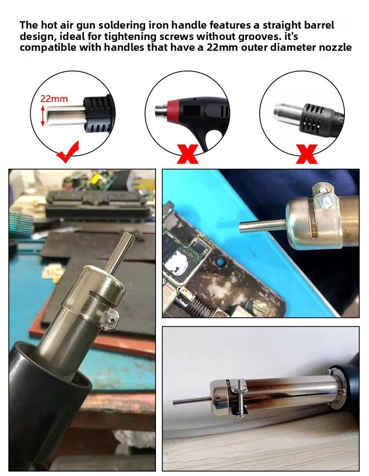 Universal air nozzle 861/2008/850 Elbow Oblique mouth Straight mouth Straight wind Round air gun nozzle Mobile phone special air gun nozzle Phone Repair tools