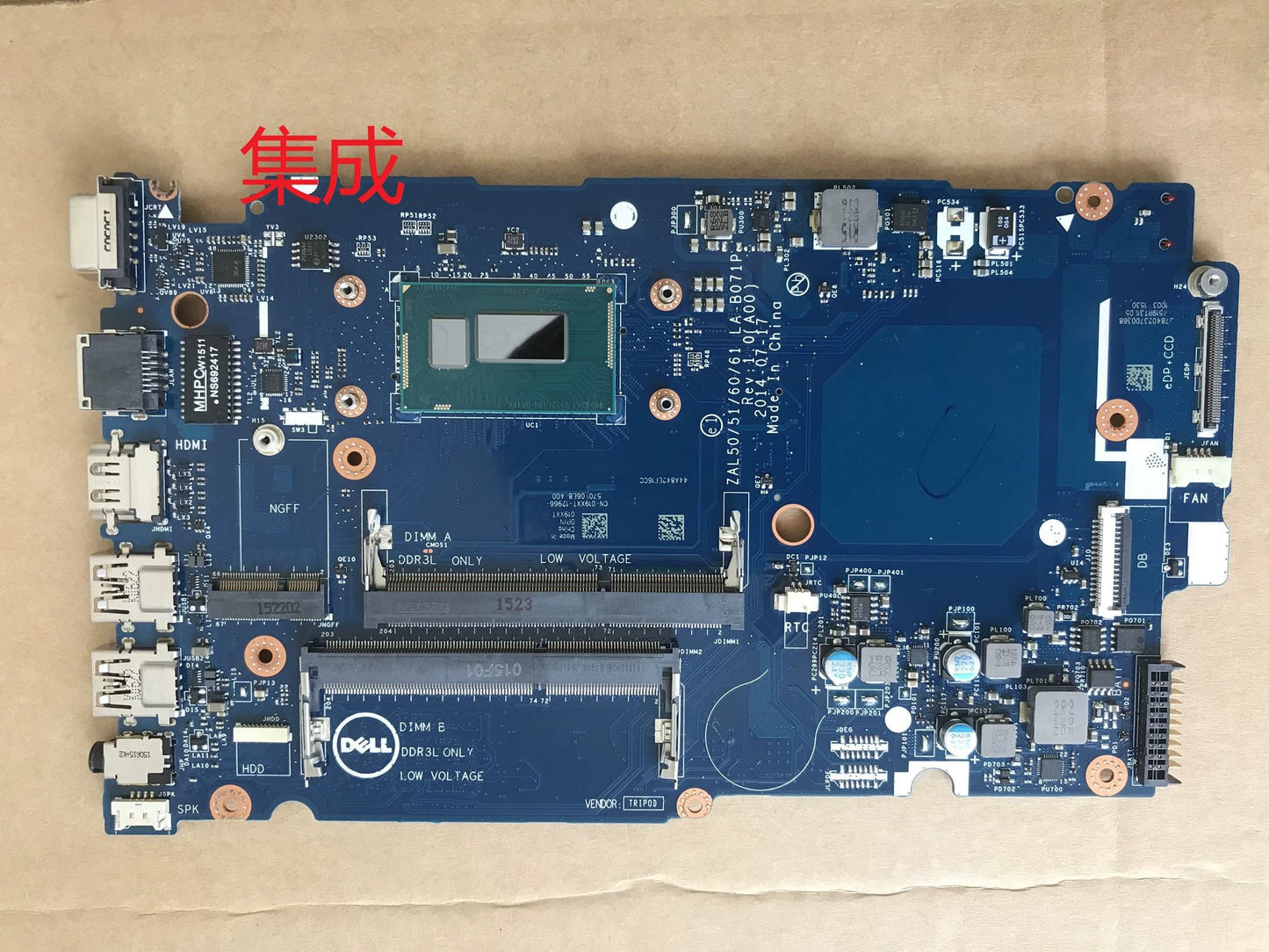 (Shipping fee not include)DELL  Latitude 3450 L3450 L3550   LA-B072P  板载CPU