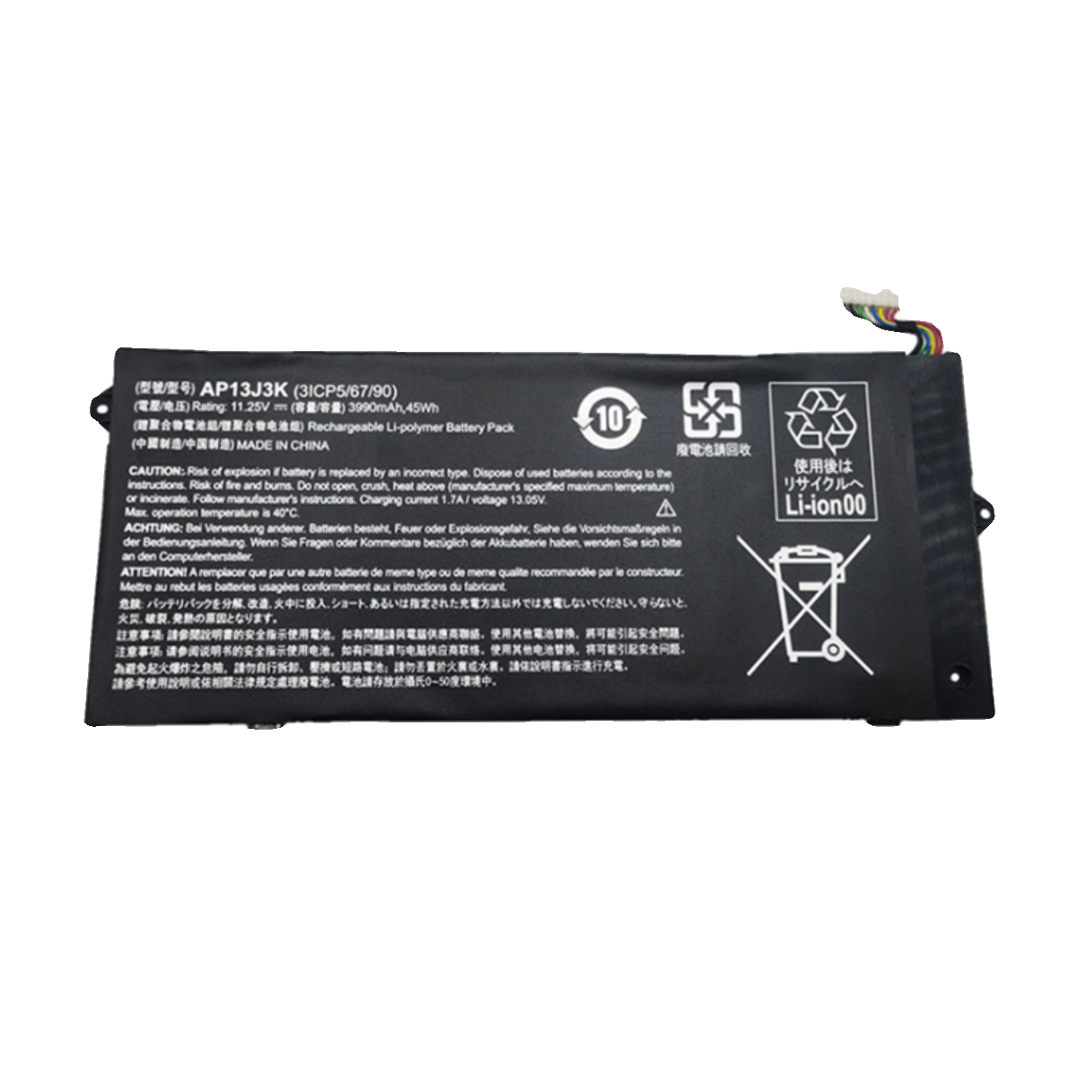 (Shipping fee not include) Acer AP13J3K ACER C740-C74W C720P C720 AP13J4K replacement  battery