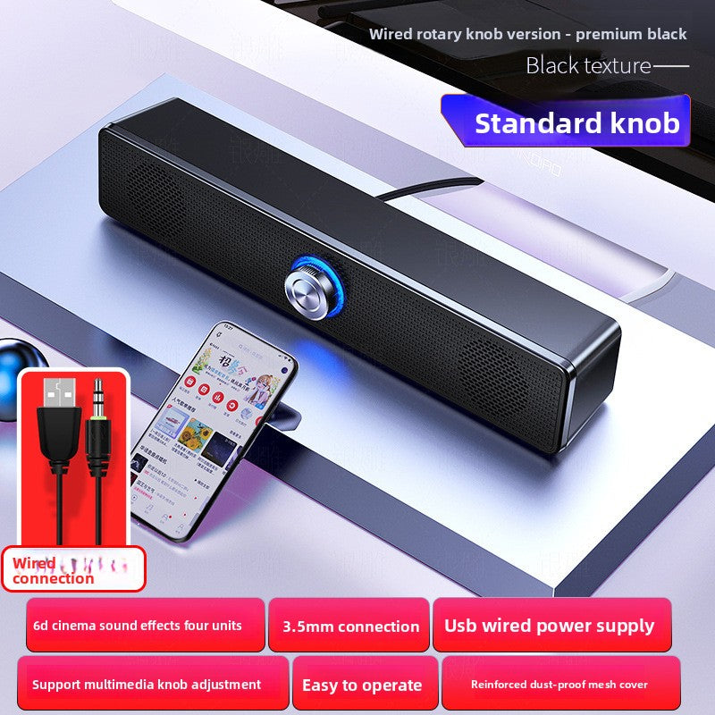 Silver Diao A36 Computer Bluetooth Audio USB Smart Speaker Subwoofer Card