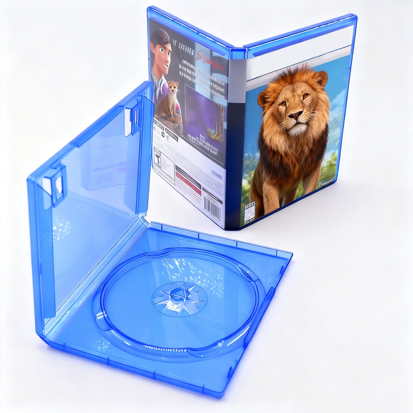 For PS5 DVD Game Disc Case PS5 CD Blue Storage Box Game Disc Plastic Box Disc CD Case