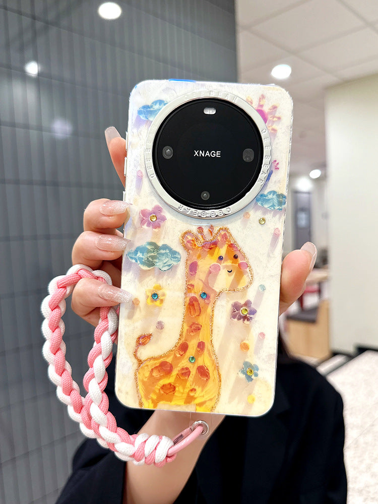 Accessories Cute Giraffe Elephant for Huawei p70 All Inclusive Pura70Pro Portable Lanyard mate60pro + New