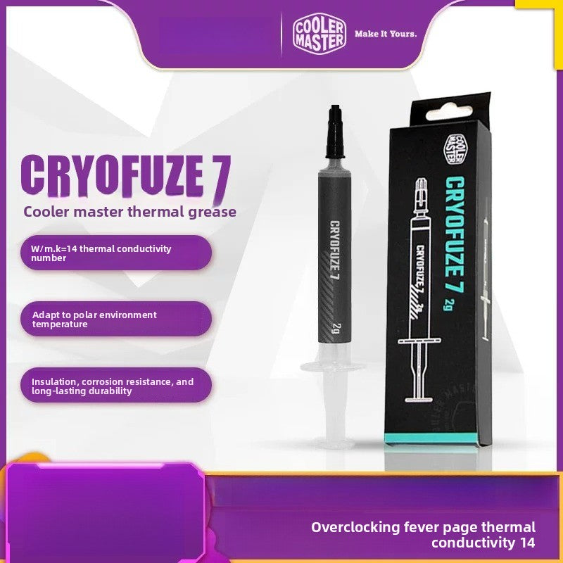 Coolermaster thermal paste CF14 silicone grease, notebook thermal paste heat dissipation glue, graphics card cpu silicone nano, beyond silver repair tools
