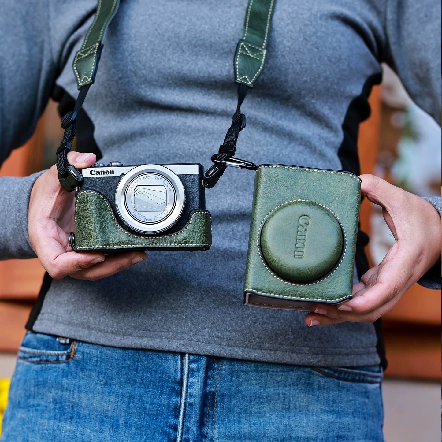 Suitable for Canon G7X3 Protective Case G7X2 Camera Case G11 G12G15/16 G1X2 Leather Case Camera Case Digital camera accessories