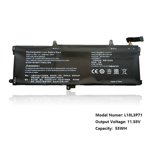 (Shipping fee not include)forFor  Lenovo  L18M3P71 L18L3P71 L20D3P71 02DL011 02DL012 repalcement battery