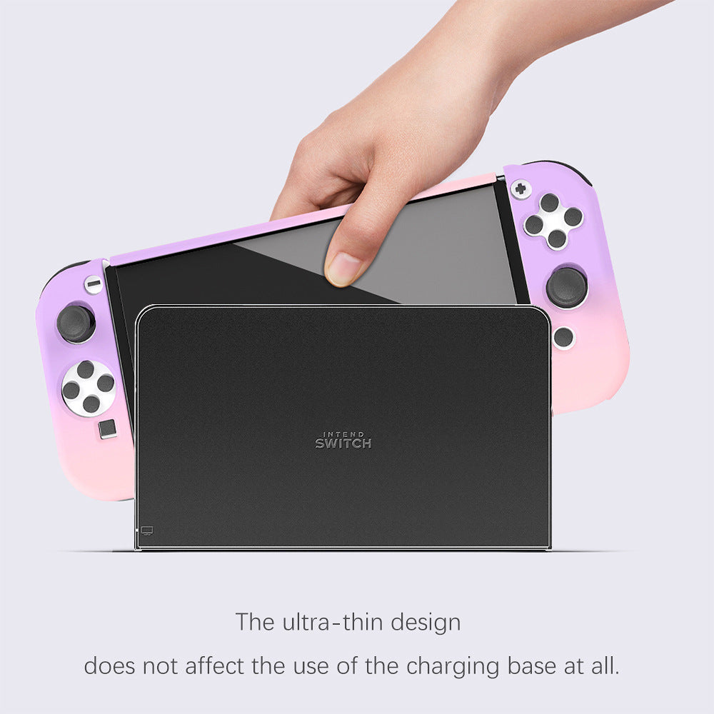 Switch console case is suitable for Nintendo Switch case, skin-friendly feel oil gradient color host case