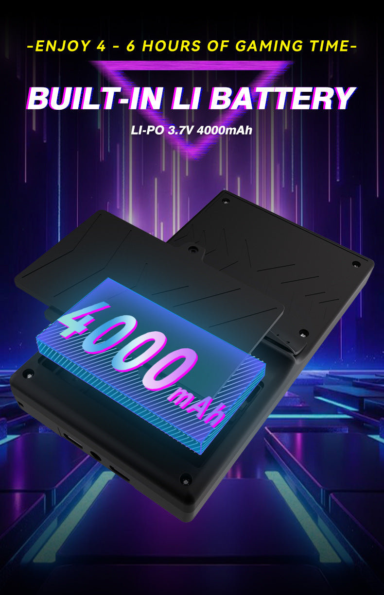 4.0 4" inch XF40V IPS HD Linux wifi 3D big joysticks RGB 4000mAh  rechargable PSP games Handheld  Player console