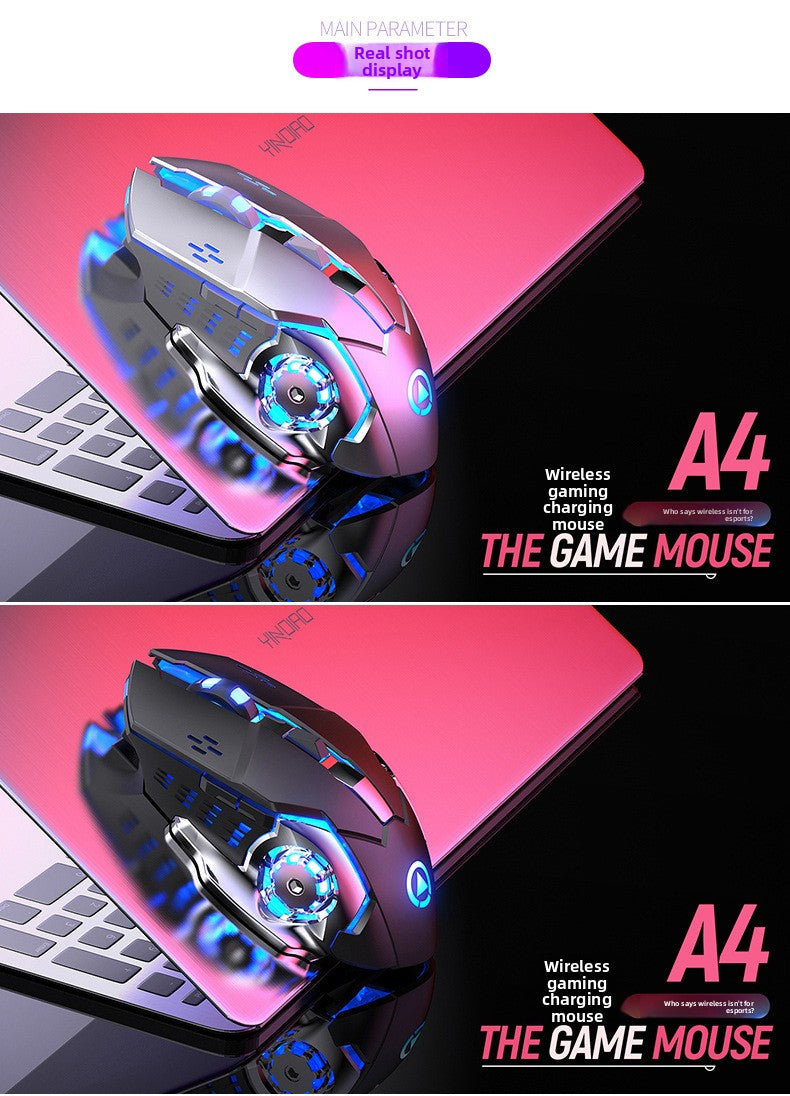 Silver Condor A4 rechargeable wireless mouse mute computer home office e-sports game