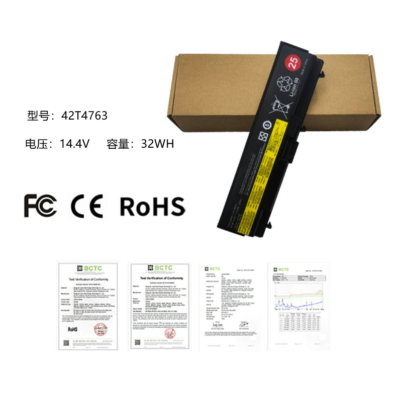 (Shipping fee not include)forFor  Lenovo E40 L410 SL410K T410 42T4763/64 replacement  battery  25