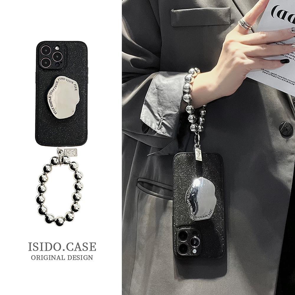 Accessories Sky Full of Stars Black Applicable Apple 14promax Mobile Phone Case New 13 Bracket 12 Chain 11 Women 14plus