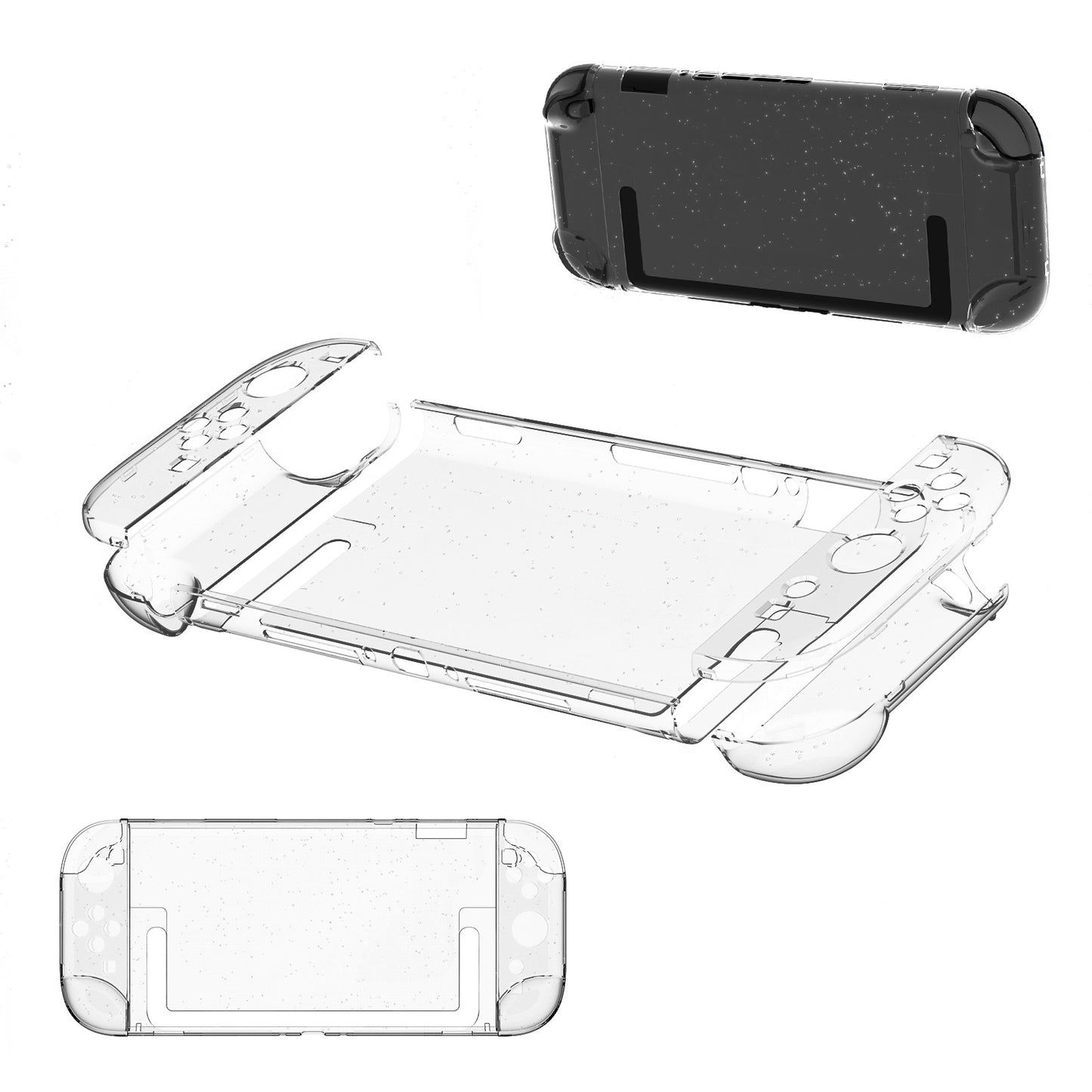 Applicable to Nintendo switch 2 generation game console protective case PC split crystal case NS2 glitter protective case