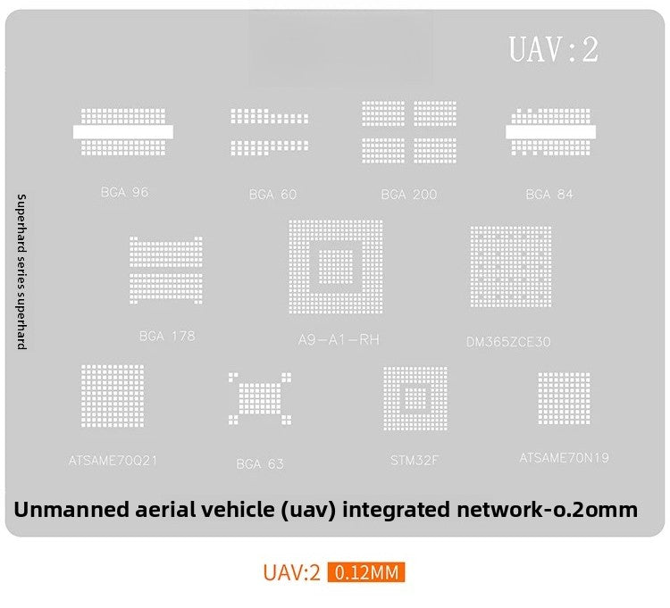 DJI drone aerial photography UAV main board CPU H3H6/LC1860C BGA Reballing Stencil repair tool