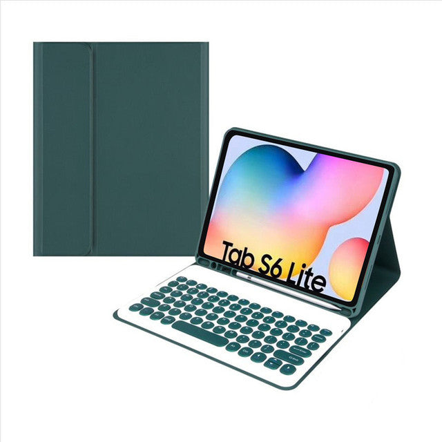 Suitable for S6 Lite Samsung Tablet S7 Bluetooth Keyboard S8 Leather Case A8 Magnetic Case A9 + Mouse Case S9FEprotective Accessories