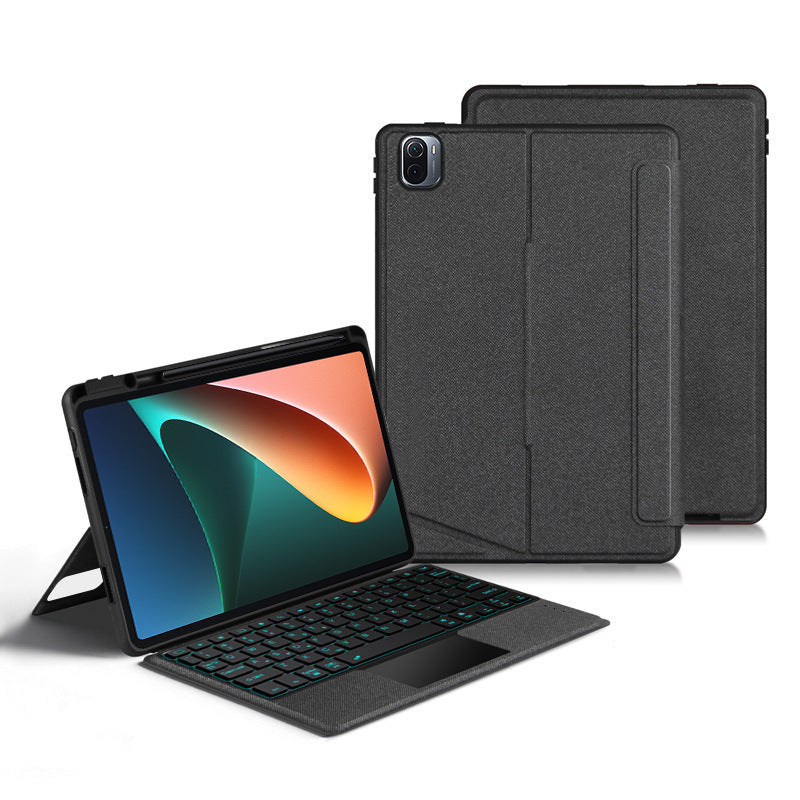 Applicable to Xiaomi tablet 6 Bluetooth keyboard protective case Mipad5 pro 11 inch horizontal and vertical bracket Miaokong keyboard case protective Accessories