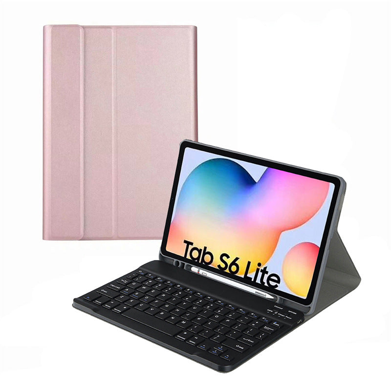 Suitable for A8 Samsung tablet s6lite p610 leather case 11 S7 backlight S8 Bluetooth keyboard A7 protective case T500protective Accessories